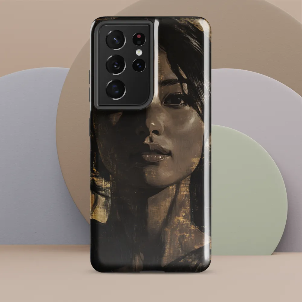 Golden Gaze: A Contemporary Portrait
