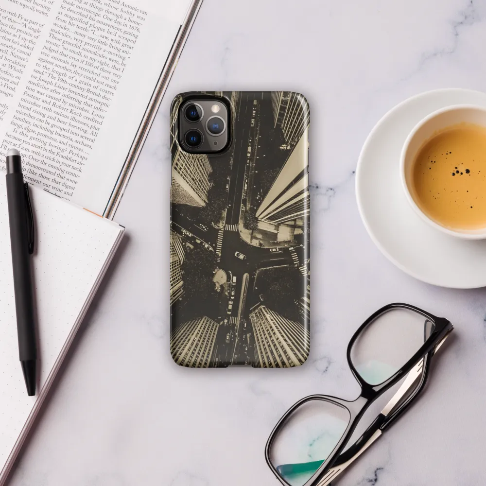 Urban Symphony: Aerial Perspective of City Life | Phone Case |  11 Pro Max | Snap Case | Glossy