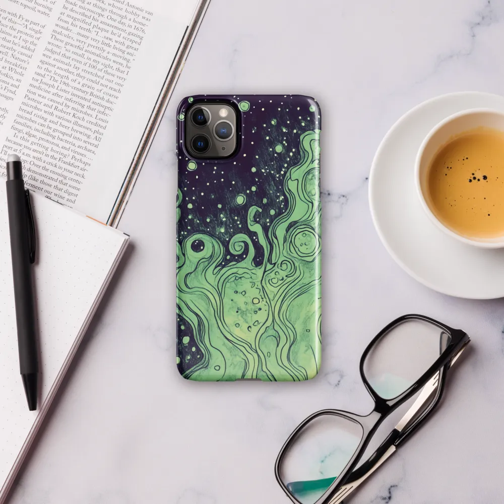 Cosmic Whirl: An Abstract Journey | Phone Case |  11 Pro Max | Snap Case | Glossy