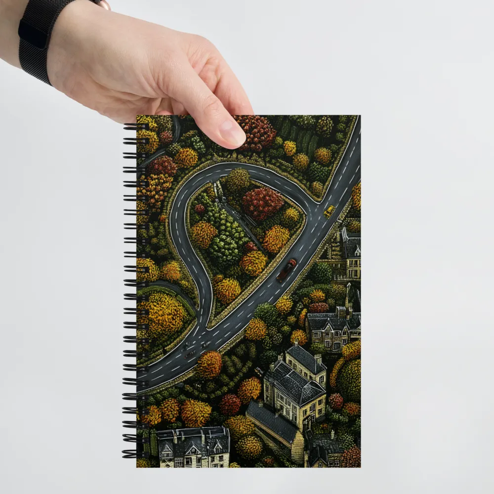 Heartfelt Journey Through Autumn | Spiral Notebook