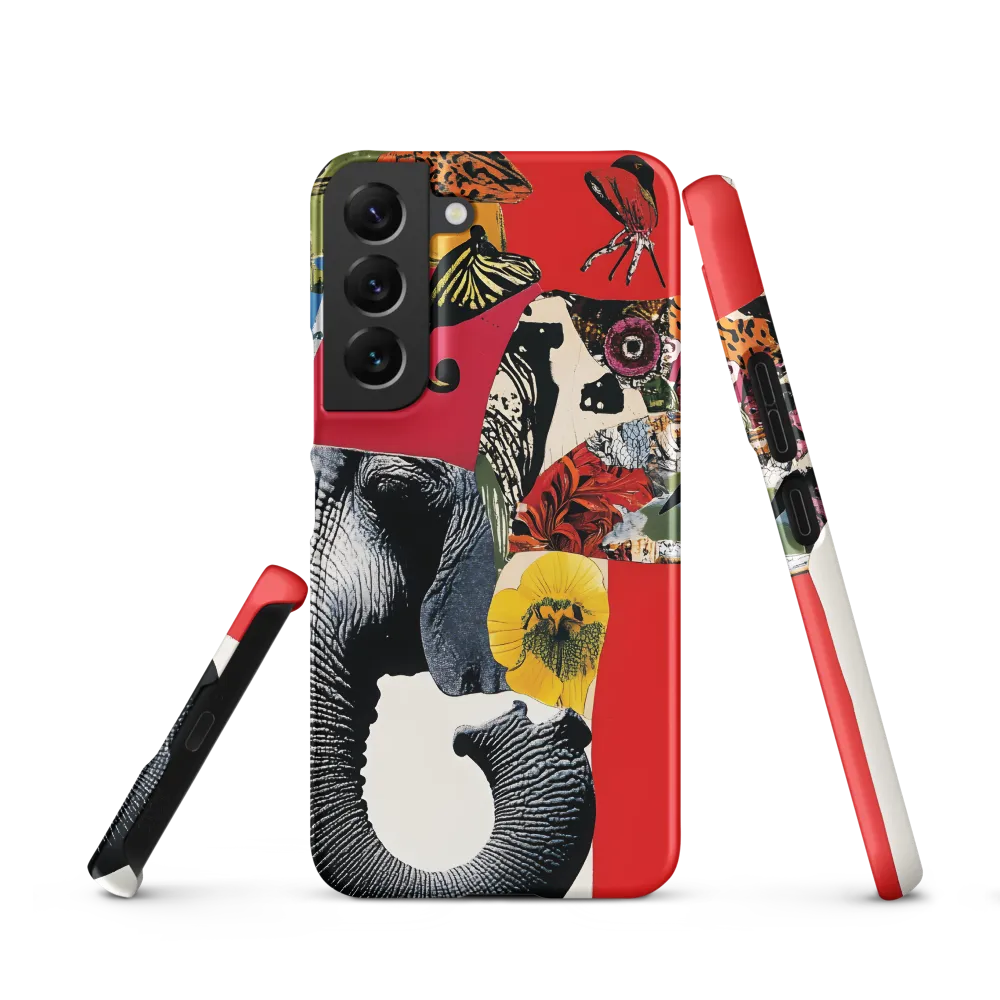 Whimsical Elephant: A Vibrant Collage of Life