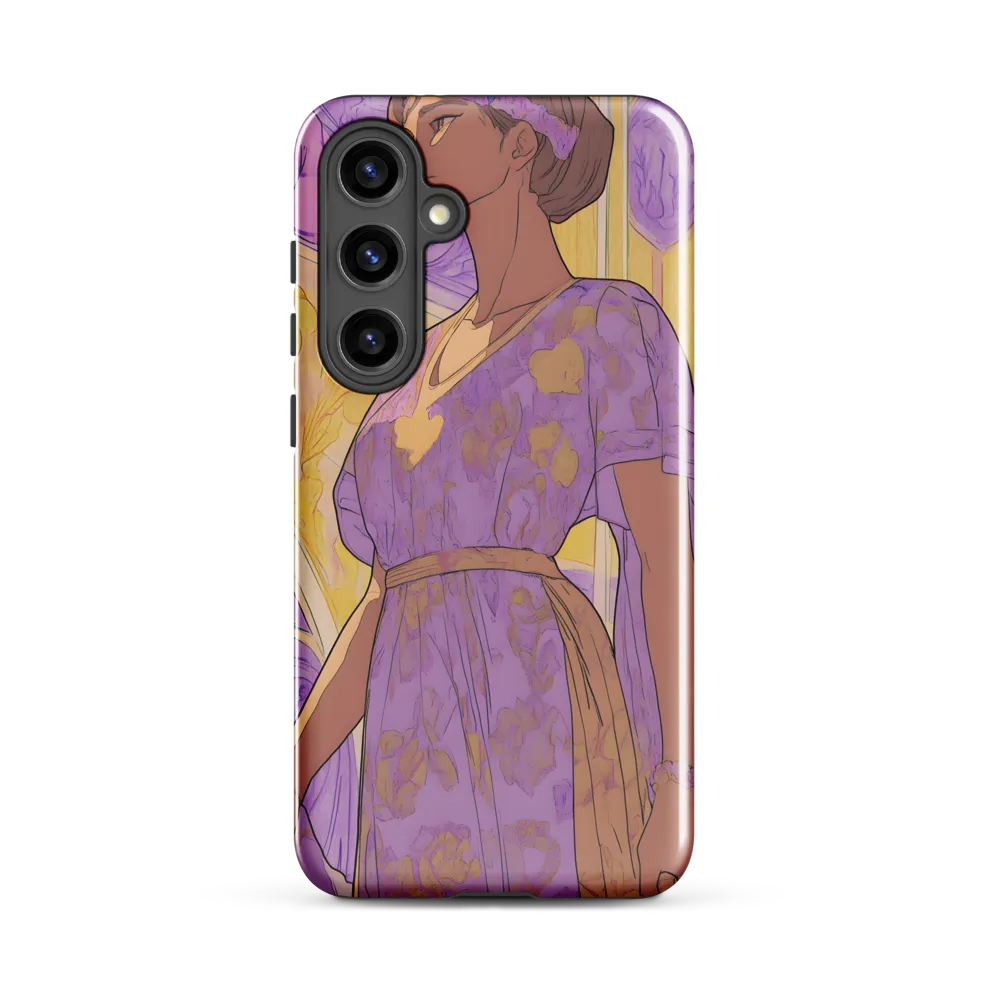 Elegance in Floral Harmony | Phone Case |  S24 Plus | Tough Case | Glossy