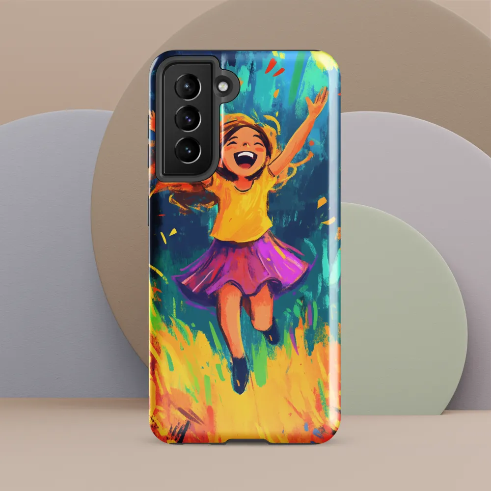 Joyful Escape into Nature | Phone Case |  S21 FE | Tough Case | Glossy