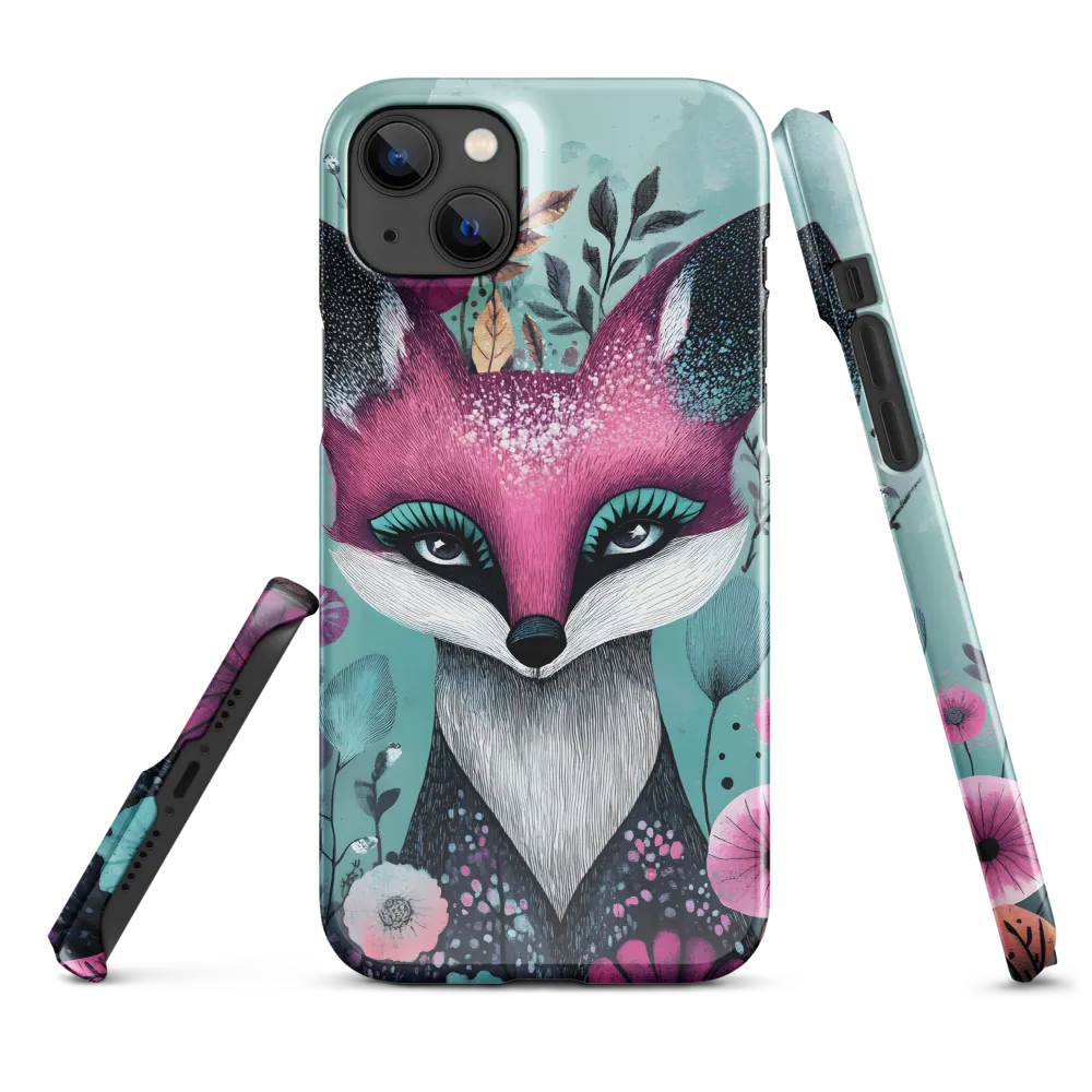Whimsical Fox Among Blossoms | Phone Case |  14 Plus | Snap Case | Glossy