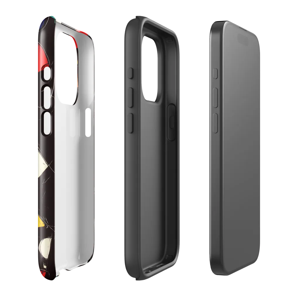 Vibrant Geometric Symphony | Phone Case |  15 Pro | Tough Case | Glossy