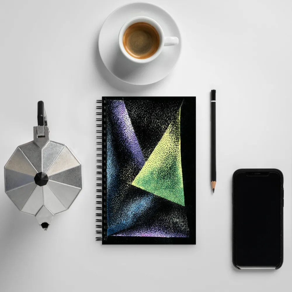 Dynamic Geometric Harmony | Spiral Notebook