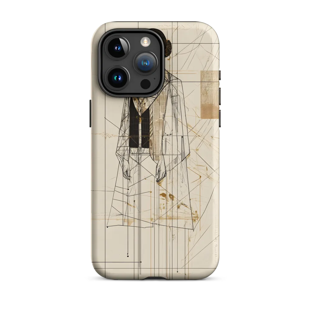 Elegance in Lines | Phone Case |  15 Pro Max | Tough Case | Matte