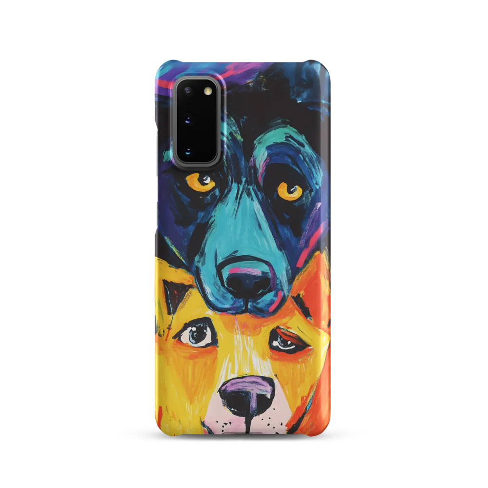 Vibrant Companions: An Expression of Canine Spirit | Phone Case |  S20 | Snap Case | Matte