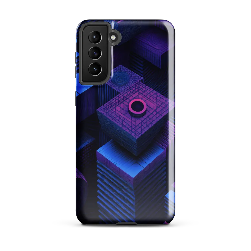 Geometric Dreams in Blue and Purple