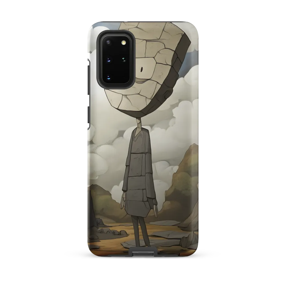 Whimsical Stone Figure in a Rocky Landscape | Phone Case |  S20 Plus | Tough Case | Matte