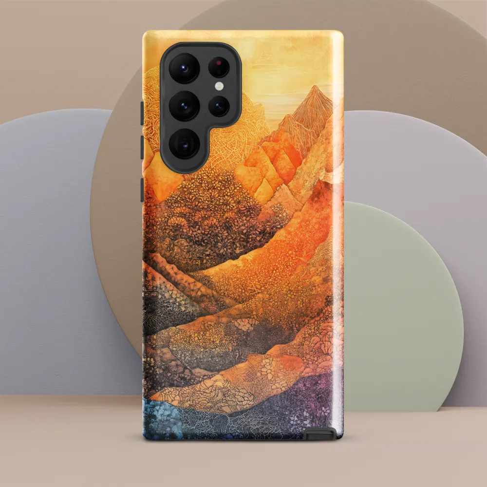Serene Peaks of Color