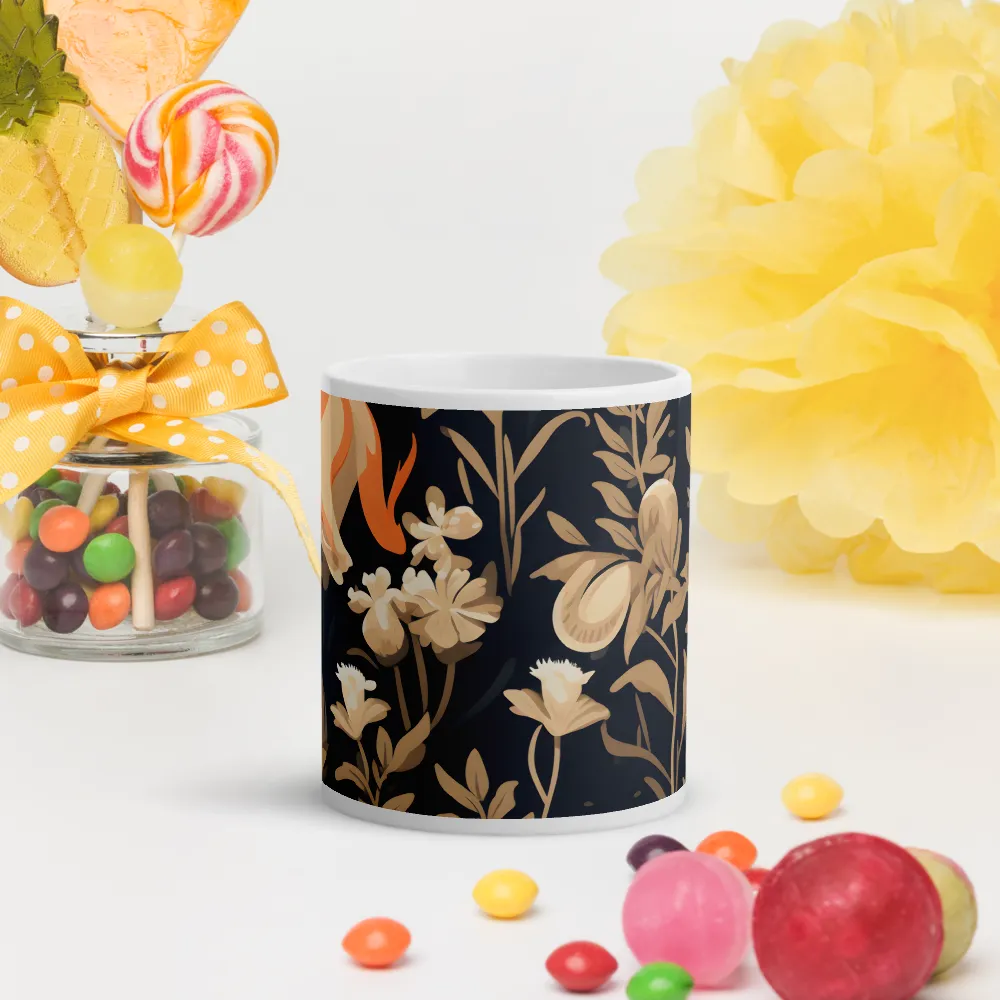 Floral Harmony: A Dance in the Dark | Mugs | Multiple Sizes & Colors