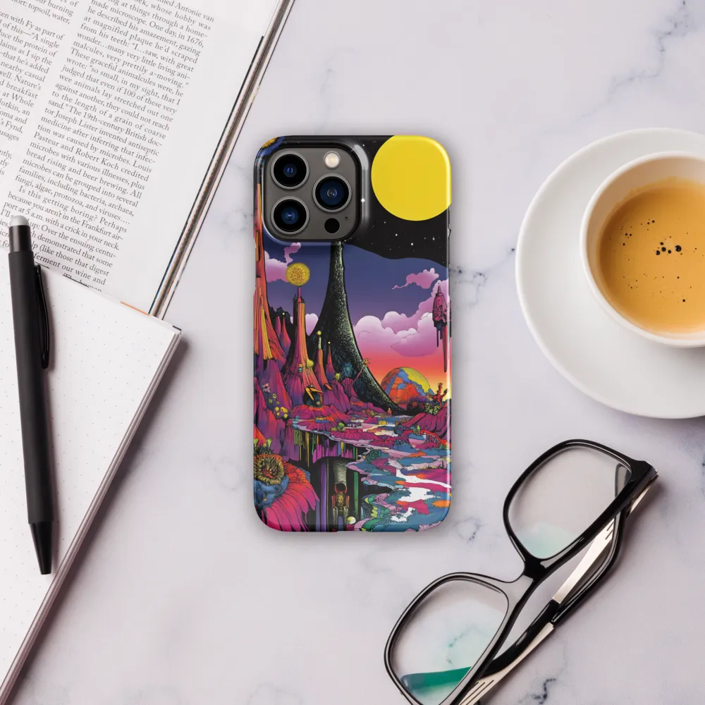 Celestial Dreams: A Journey Through an Alien Landscape | Phone Case |  13 Pro Max | Snap Case | Glossy
