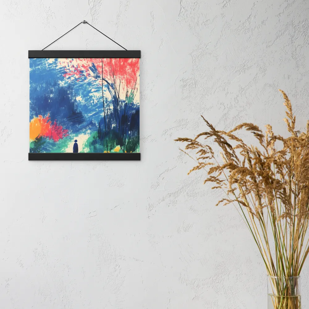 Whispers of Tranquility | Poster With Black Wood Hanger | 12″×12″