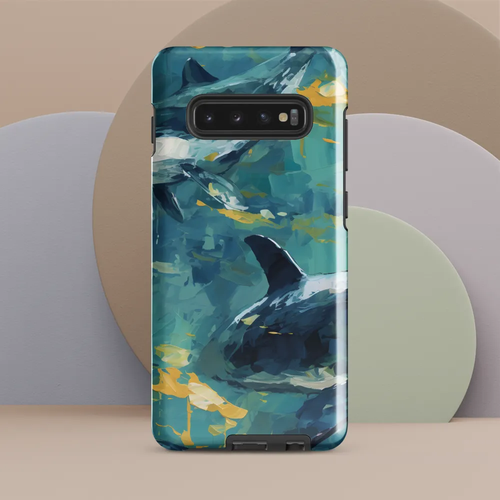 Harmony of the Ocean: Whales in Motion | Phone Case |  S10 Plus | Tough Case | Glossy