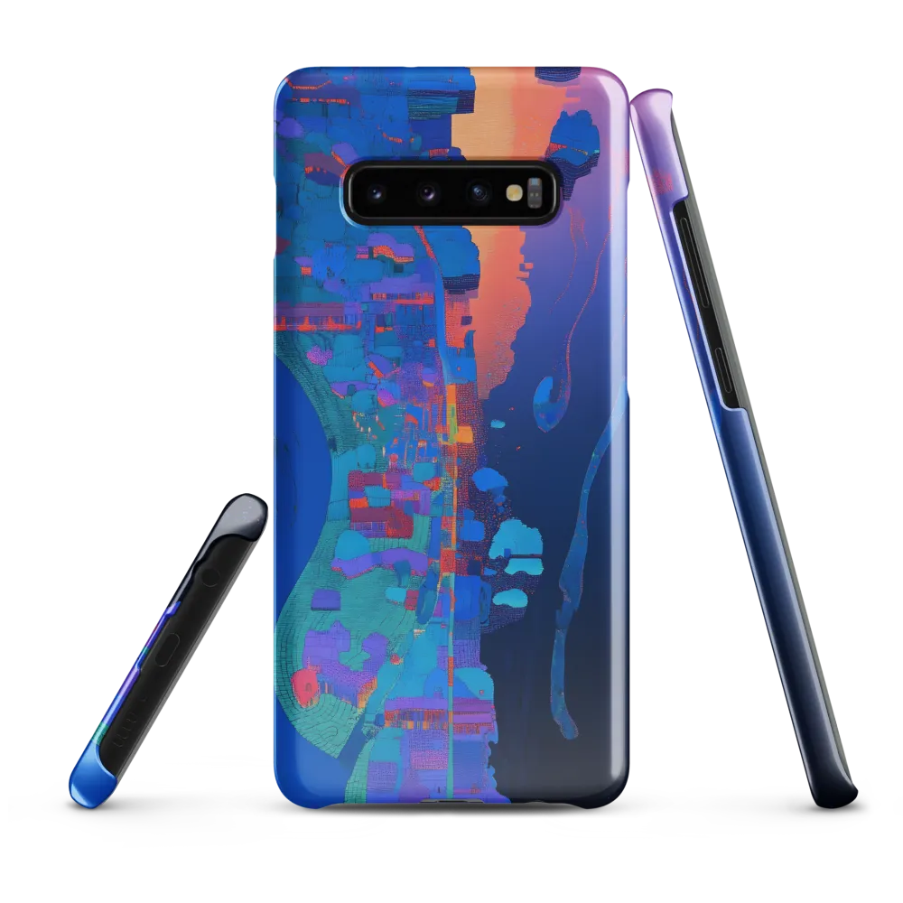 Ethereal Reflections: A Digital Dreamscape | Phone Case |  S10 Plus | Snap Case | Glossy