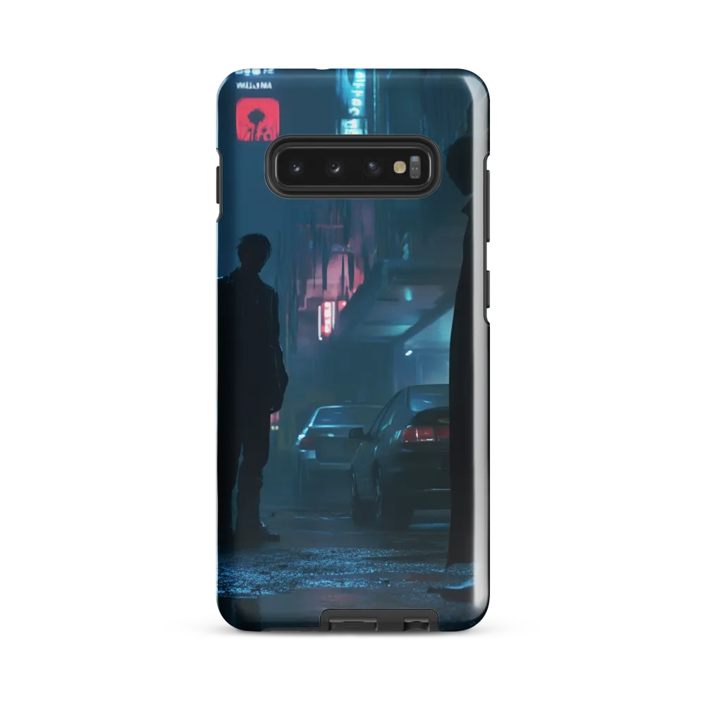 Shadows in the Neon Rain | Phone Case |  S10 Plus | Tough Case | Glossy