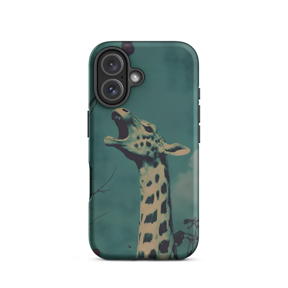 Whispers of the Tall: A Surreal Giraffe Encounter | Phone Case