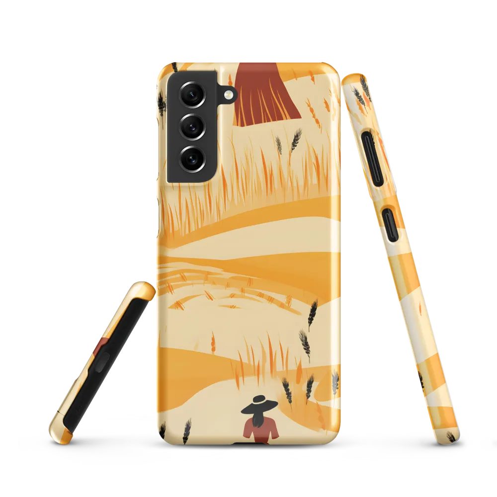 Embracing the Fields: A Floral Journey | Phone Case |  S21 | Snap Case | Glossy