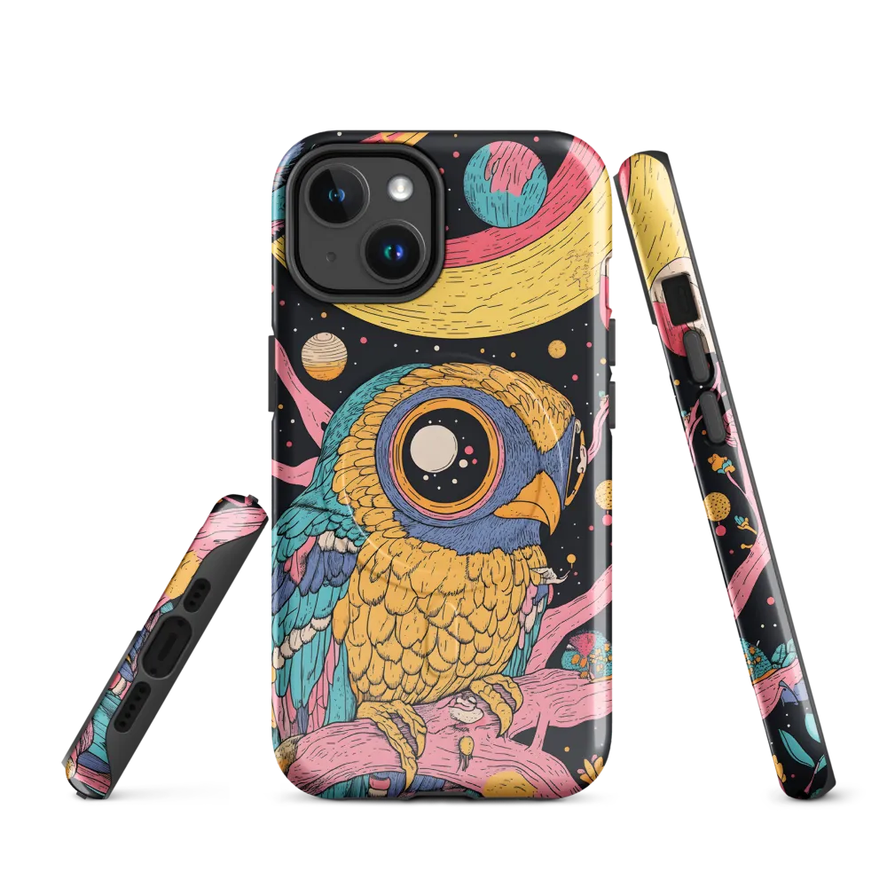 Whimsical Cosmic Owl | Phone Case |  14 | MagSafe® Tough Case | Glossy