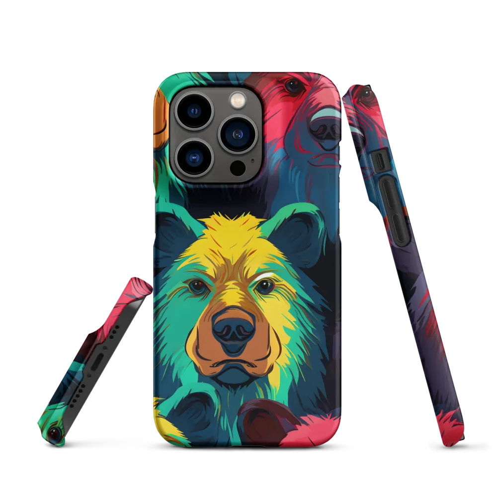 The Colorful Essence of Bears | Phone Case |  14 Pro | Snap Case | Matte