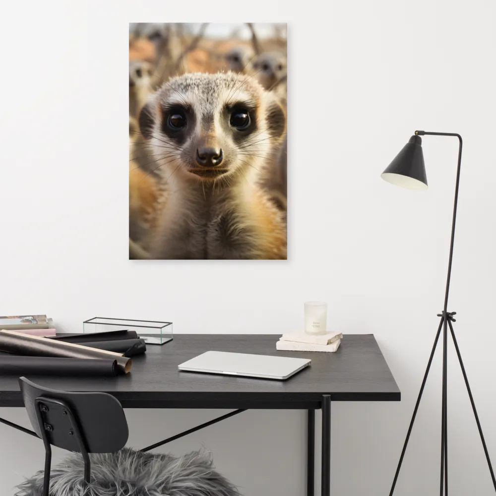 Curious Meerkats in Community | Art Print