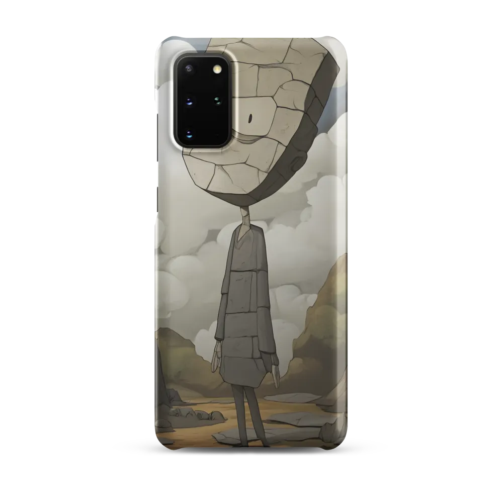 Whimsical Stone Figure in a Rocky Landscape | Phone Case |  S20 Plus | Snap Case | Matte