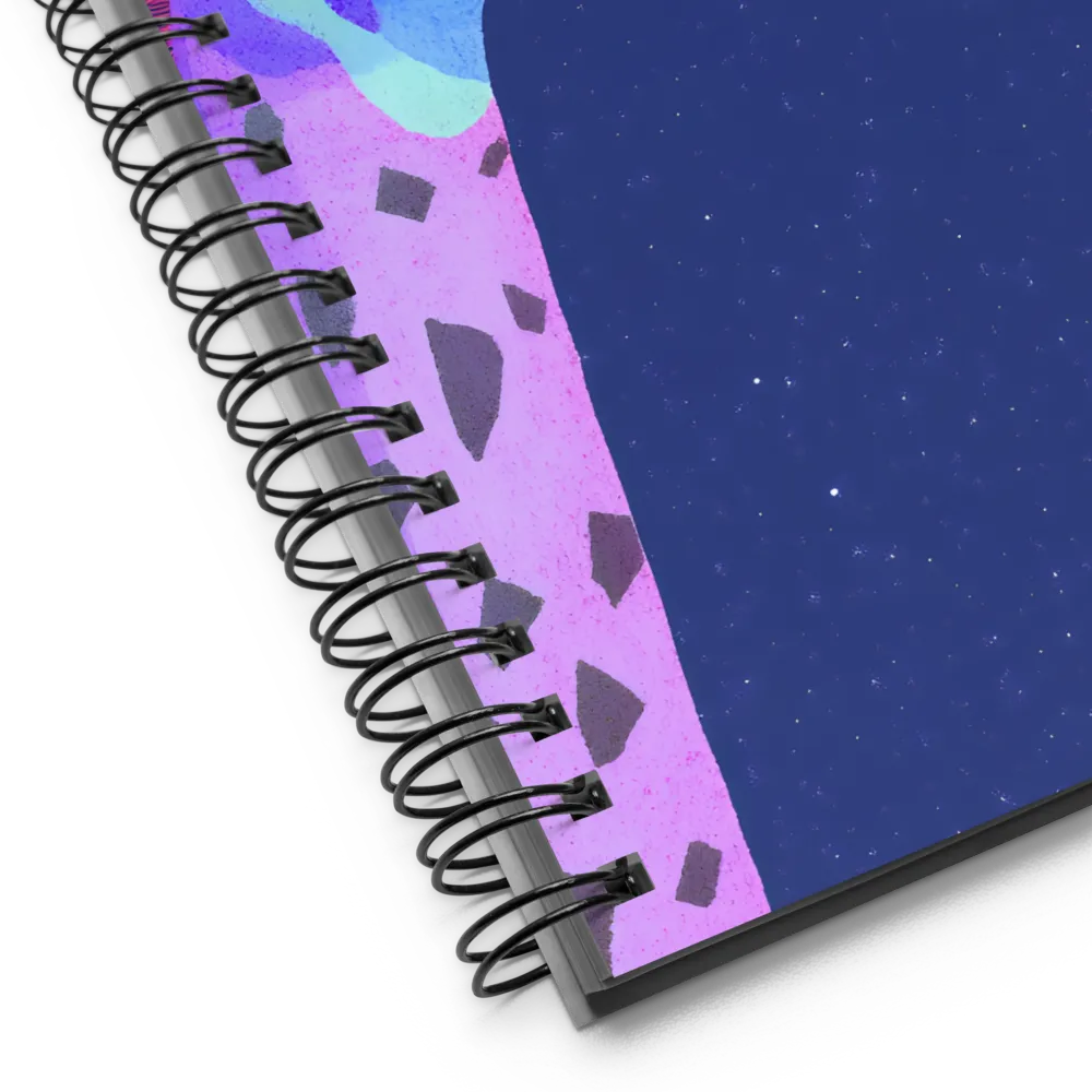 Whimsical Giraffe Under the Stars | Spiral Notebook