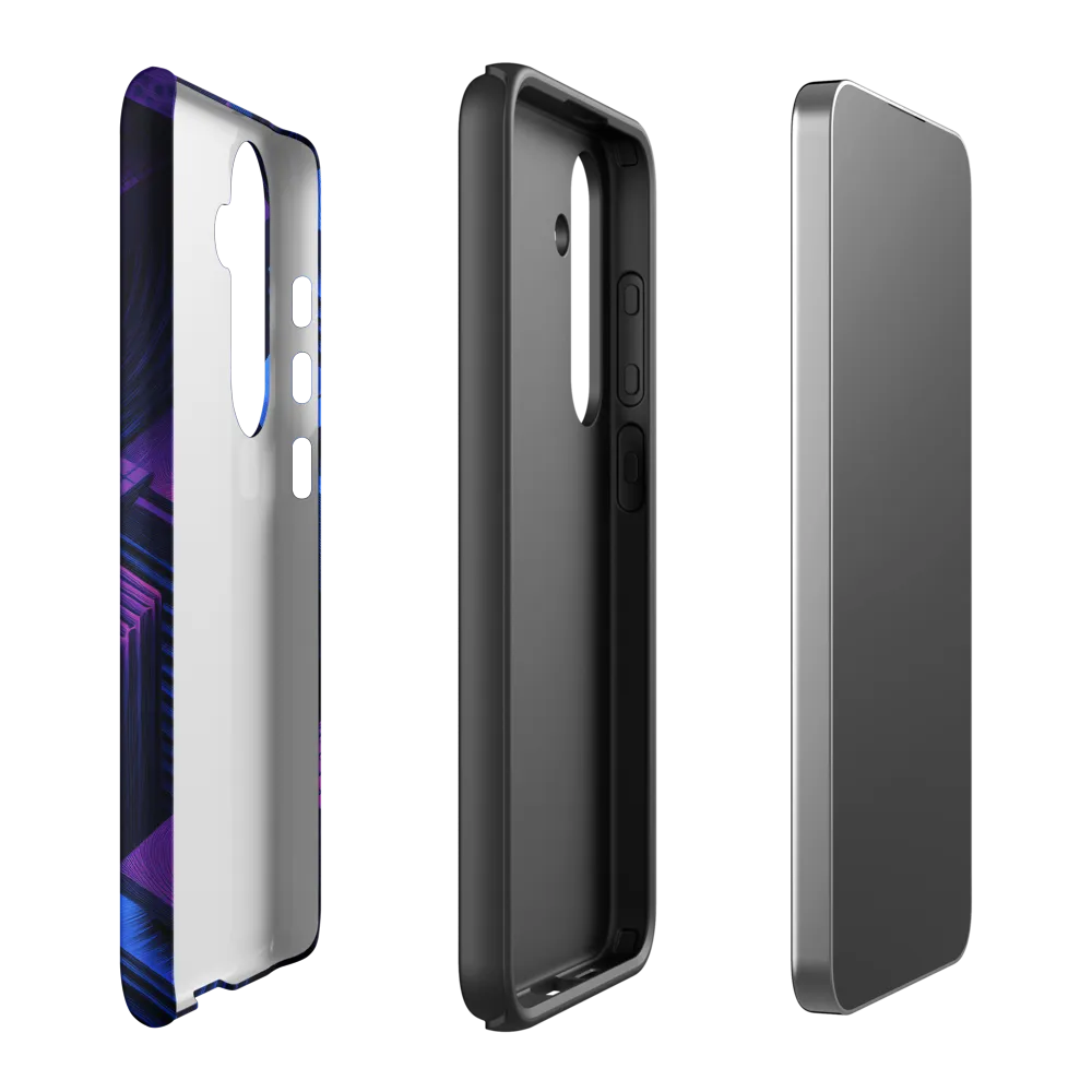 Geometric Dreams in Blue and Purple