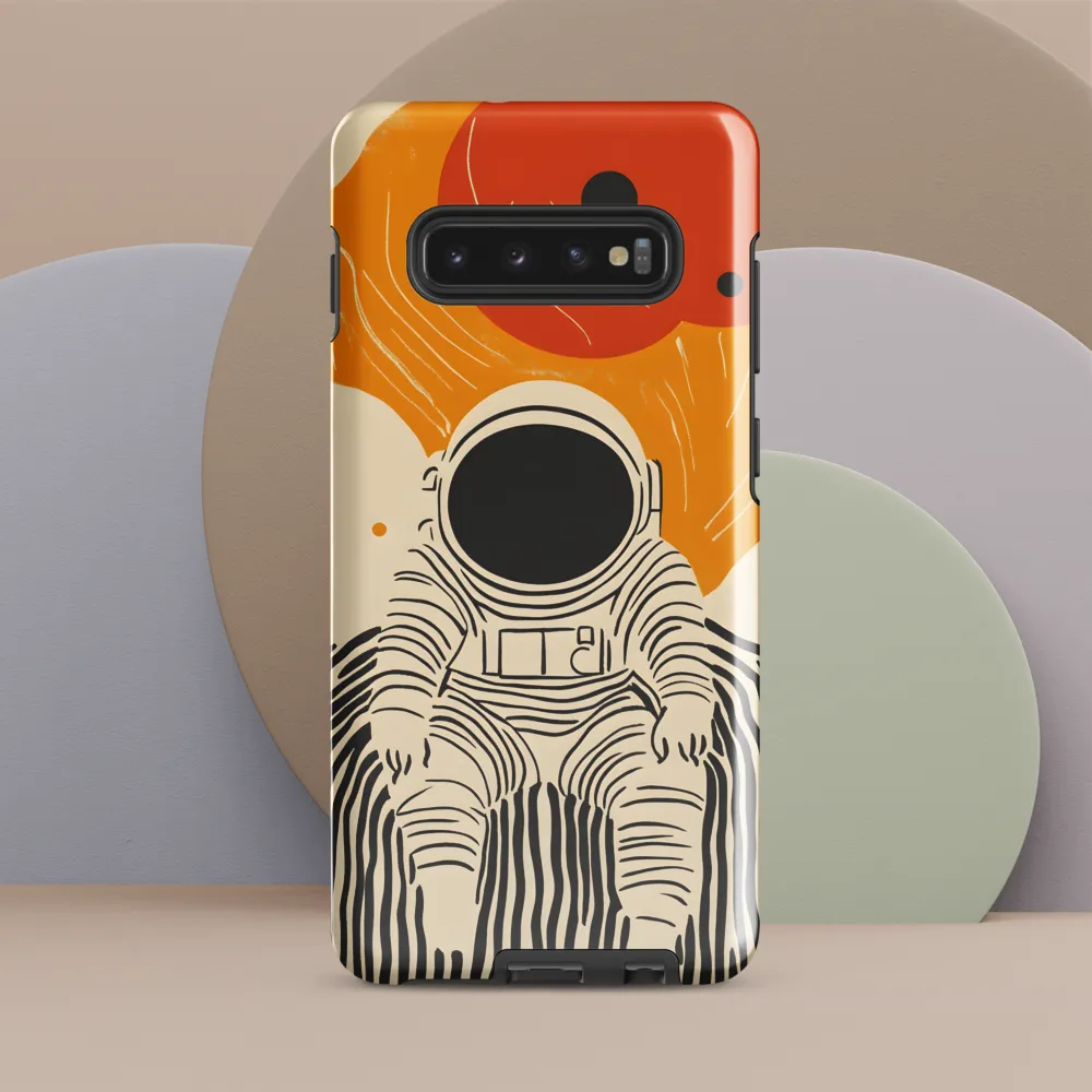 Astronaut in Cosmic Thoughts | Phone Case |  S10 Plus | Tough Case | Glossy