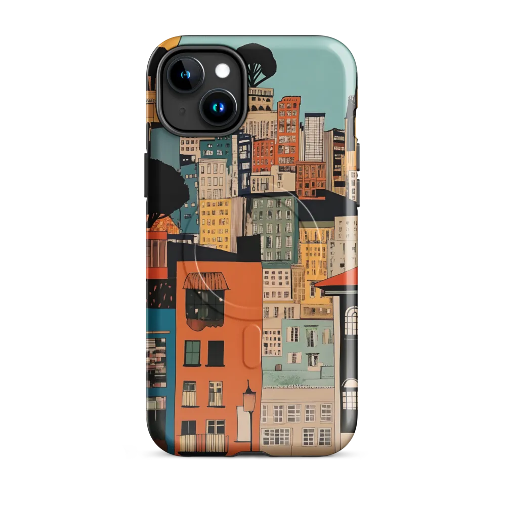 Urban Fusion: A Colorful Cityscape