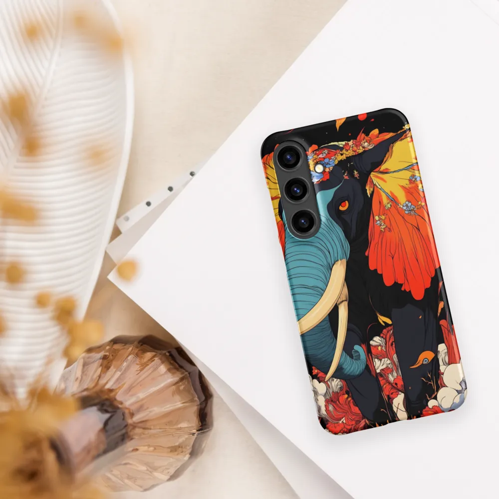Majesty of the Floral Elephant | Phone Case |  S24 Plus | Snap Case | Matte