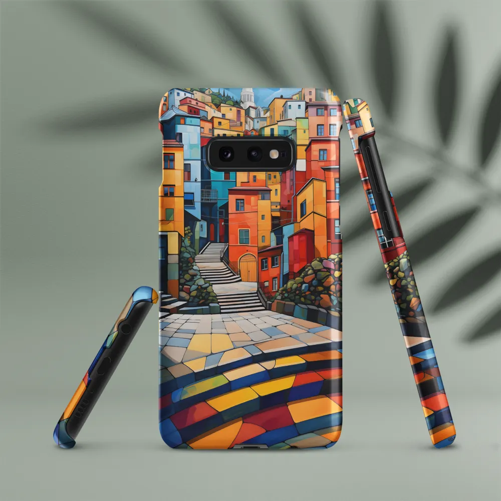 Vibrant Village: A Cubist Journey