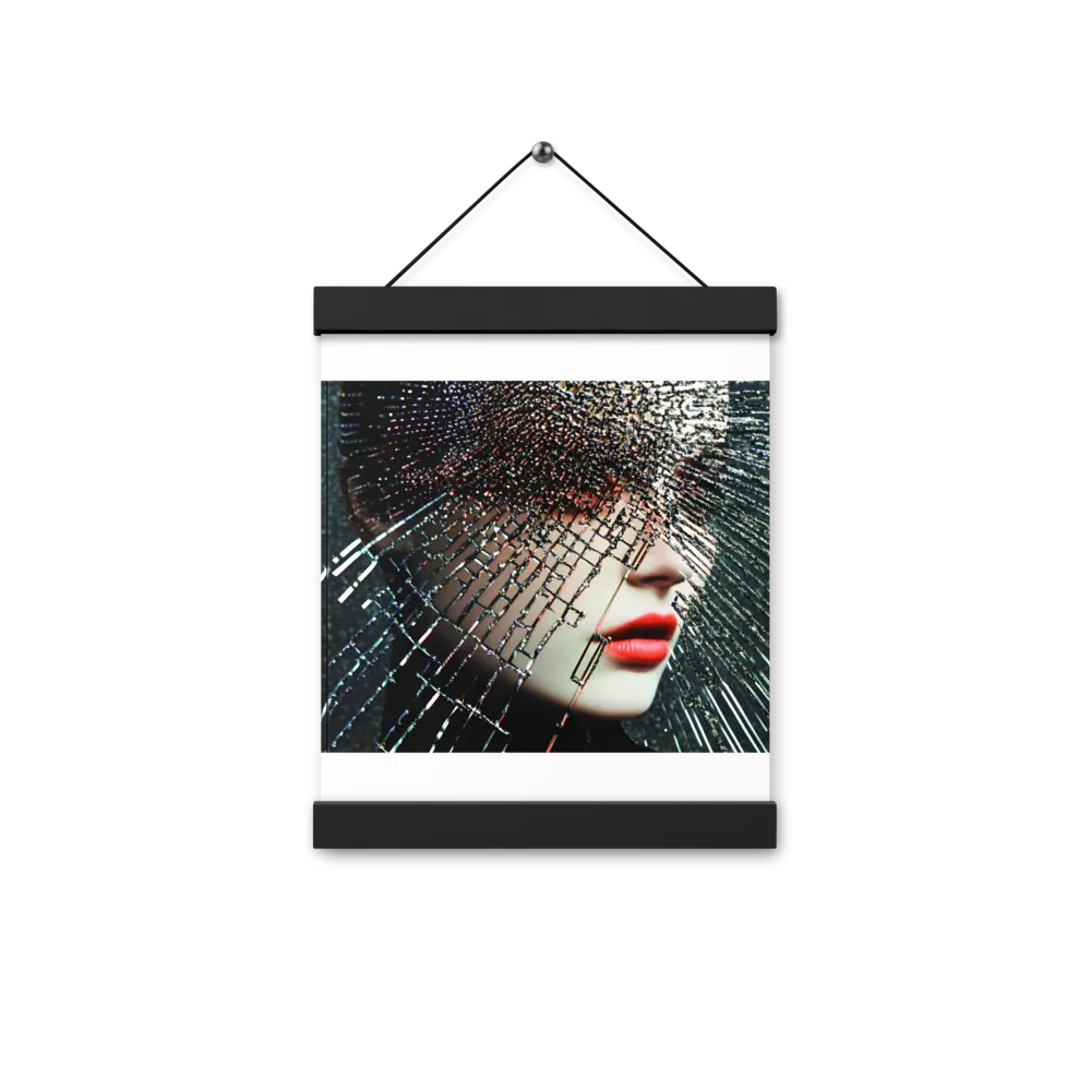 Fractured Identity | Poster With Black Wood Hanger | 8″×10″