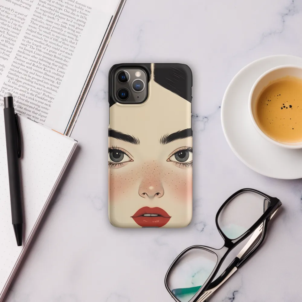 Serenity Captured: A Modern Portrait | Phone Case |  11 Pro | Snap Case | Matte