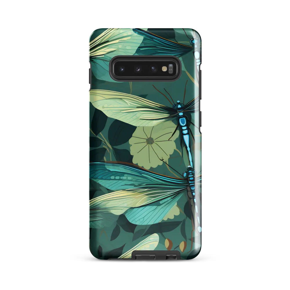 Whispers of Nature: Dragonflies in Harmony | Phone Case |  S10 Plus | Tough Case | Glossy