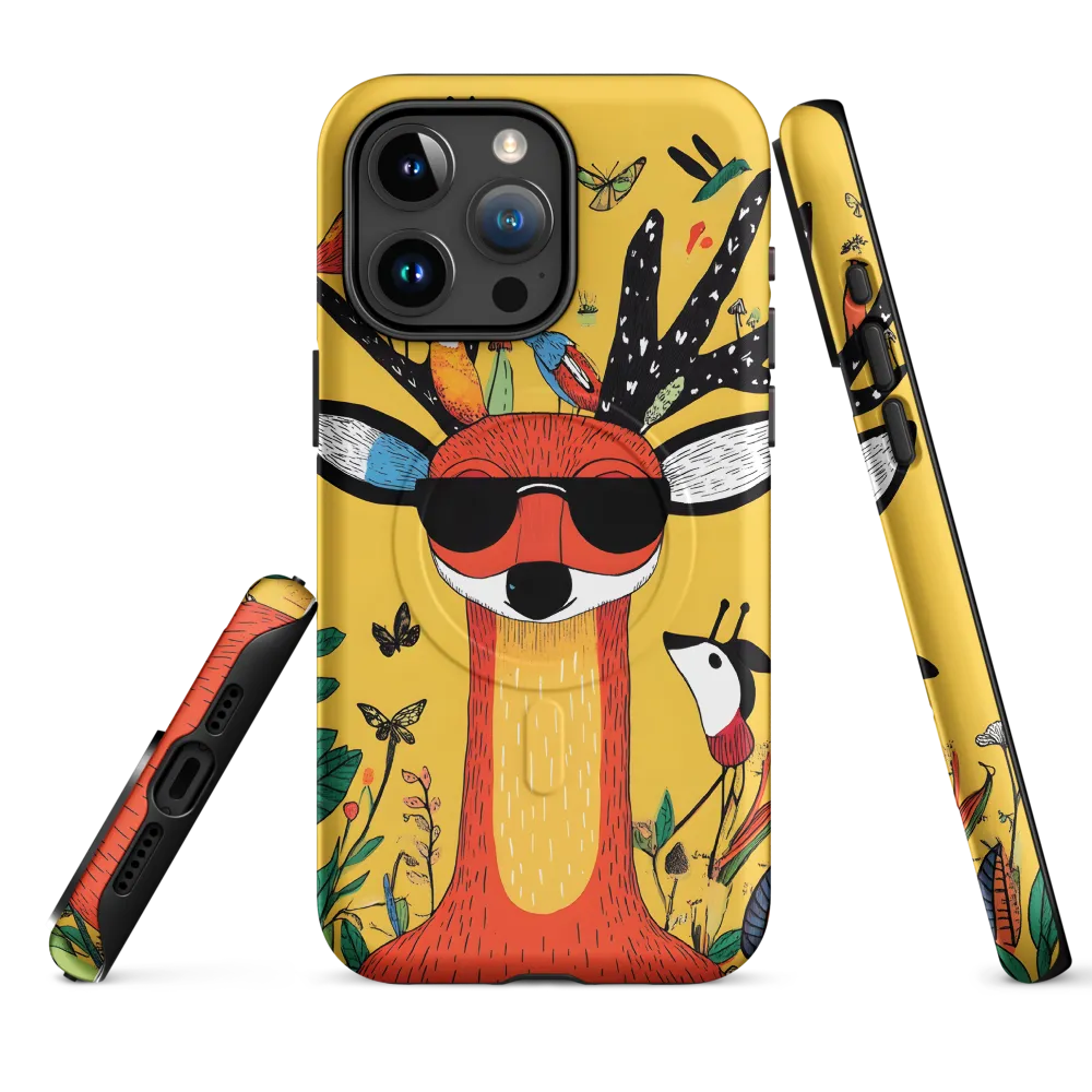 Playful Deer with Sunglasses