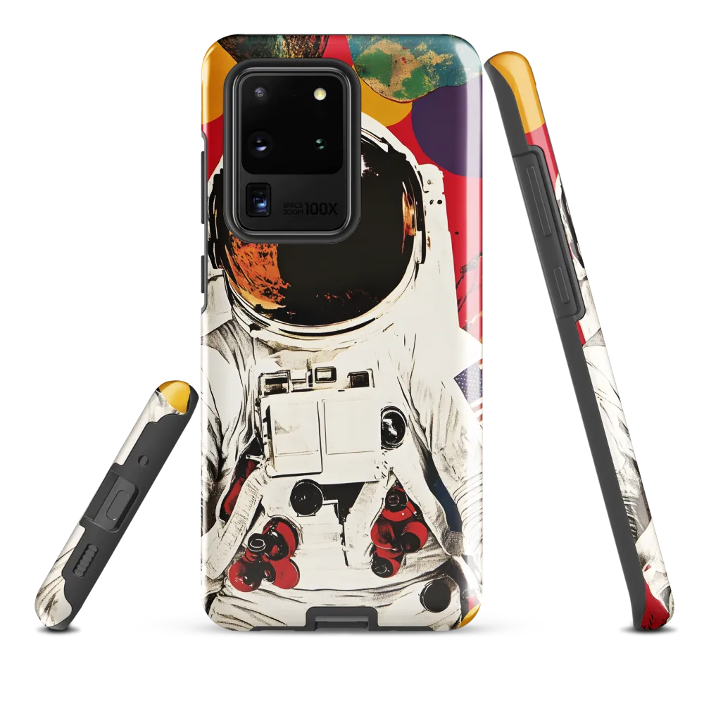 Cosmic Exploration: The Astronaut's Journey | Phone Case |  S20 Ultra | Tough Case | Glossy