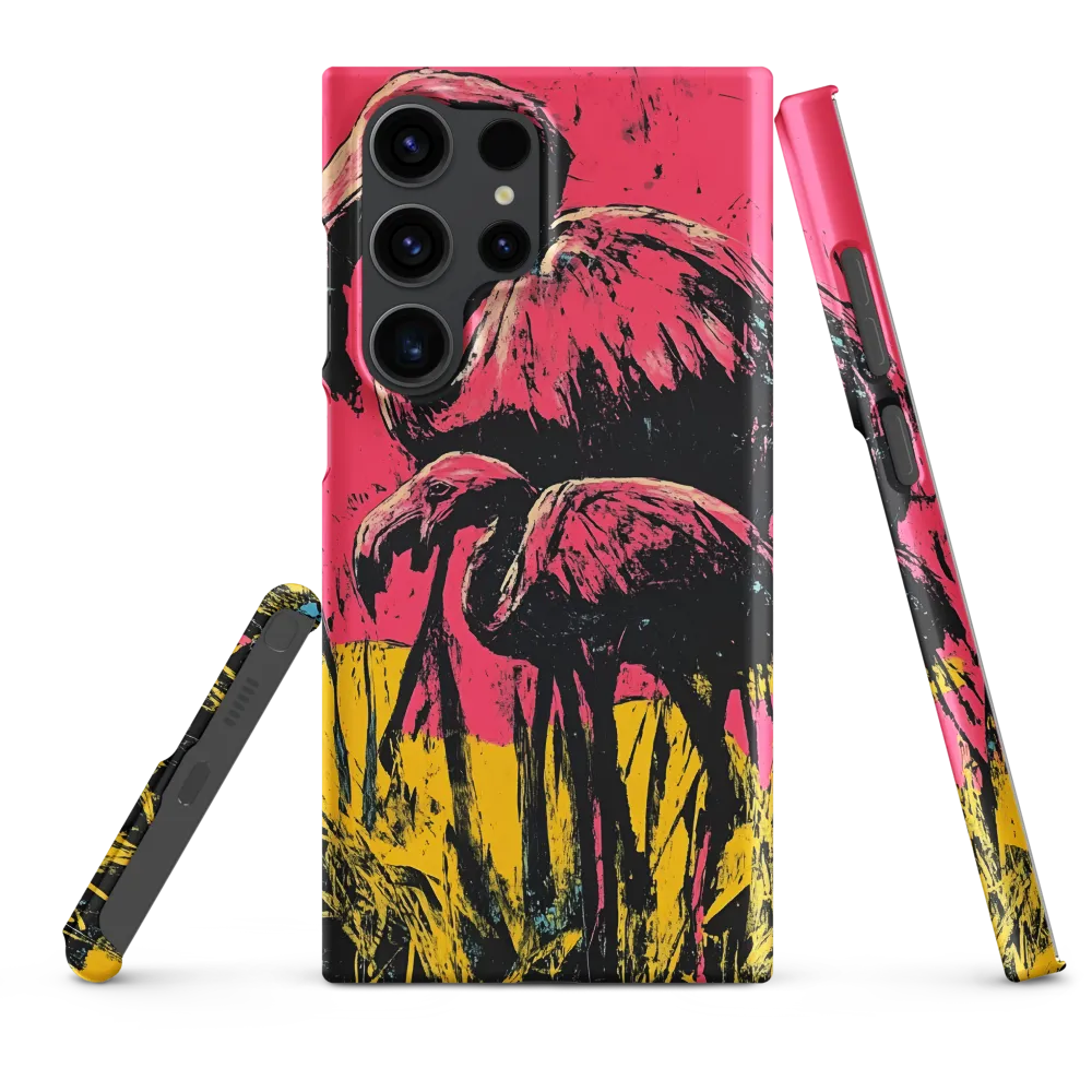 Flamingo Duet: A Pop Art Expression