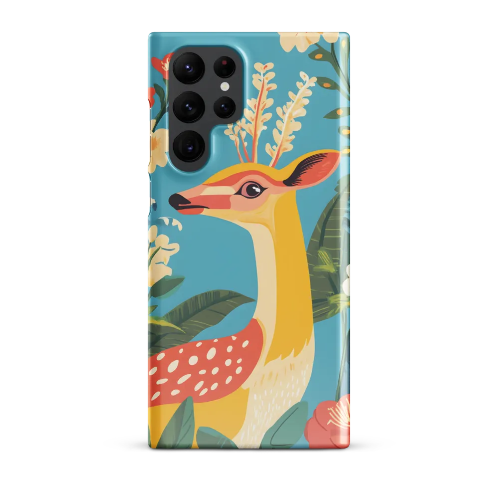 Serene Majesty: A Vibrant Deer Amidst Flora