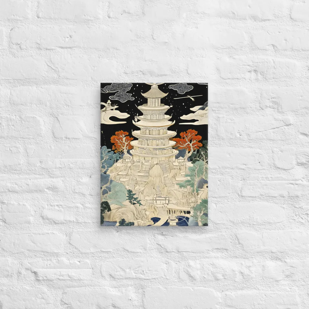 Whispers of the Pagoda | Canvas | 12″×16″