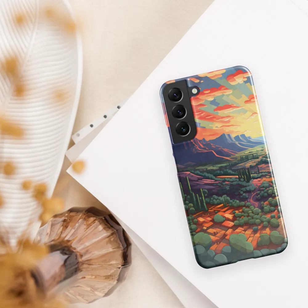Desert Serenity at Dusk | Phone Case |  S22 Plus | Snap Case | Glossy