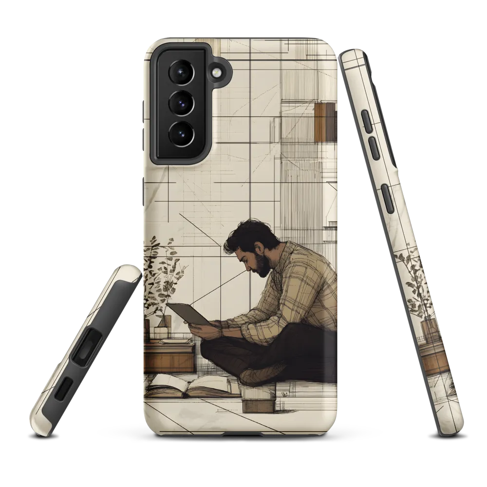 Quiet Reflections in Line | Phone Case |  S21 Plus | Tough Case | Matte