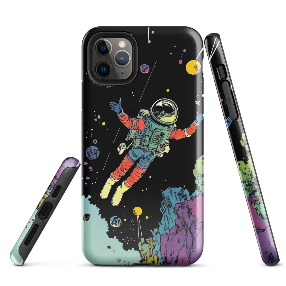 Celestial Voyage: The Astronaut's Journey | Phone Case |  11 Pro Max | Tough Case | Glossy