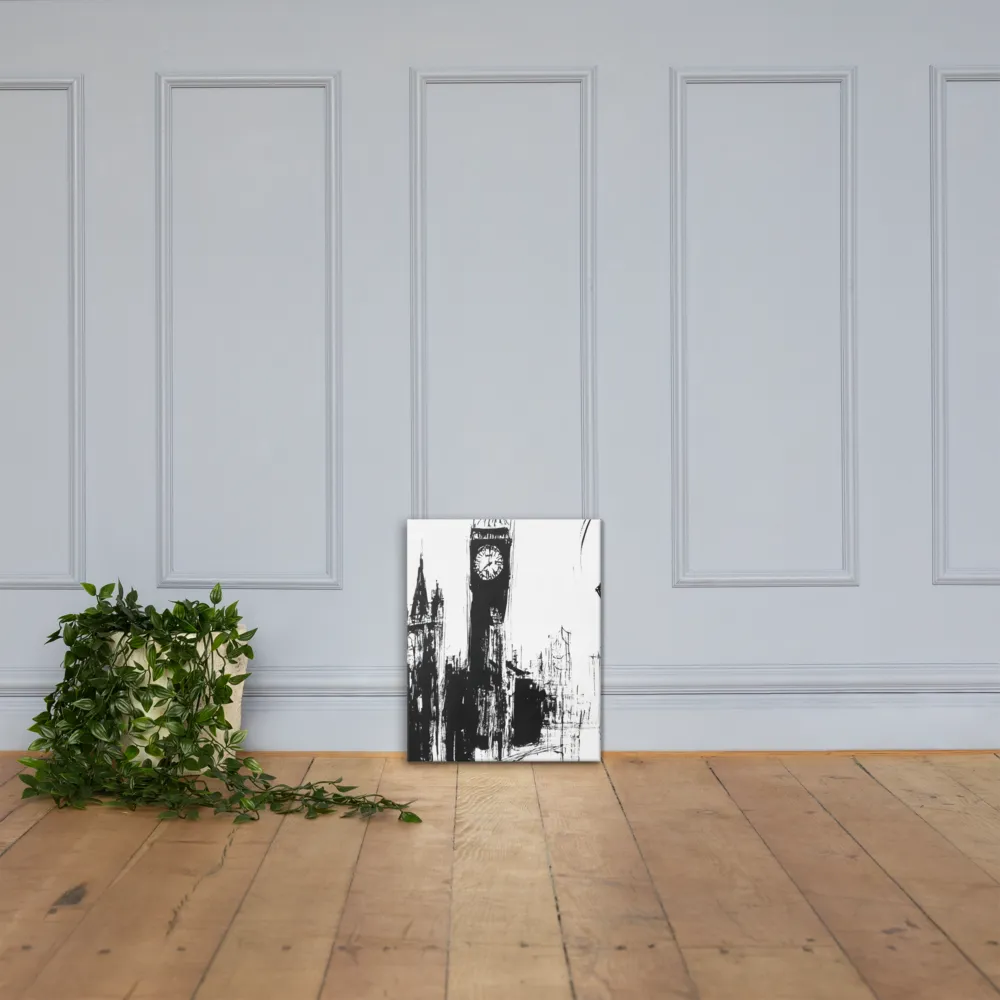 Clock Tower in Motion | Canvas | 16″×20″