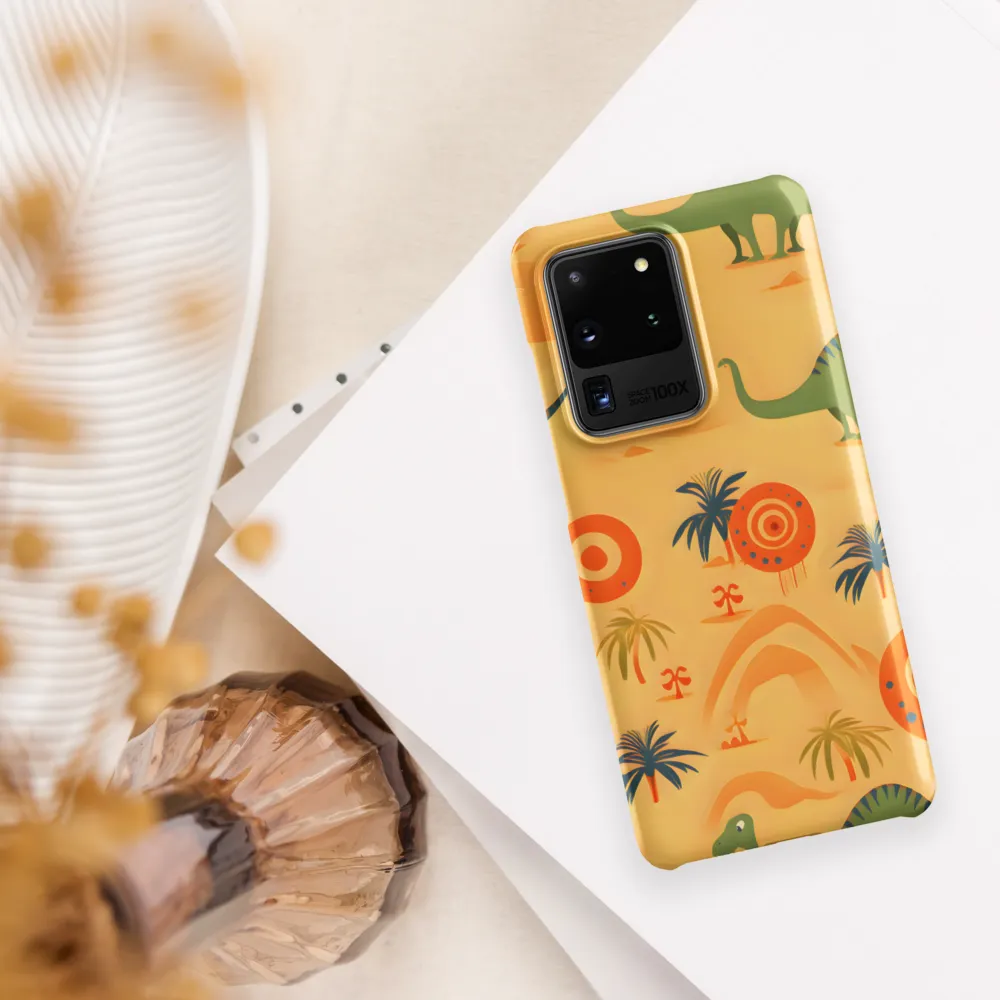 Dinosauria Delight: A Colorful Prehistoric Adventure | Phone Case |  S20 Ultra | Snap Case | Matte