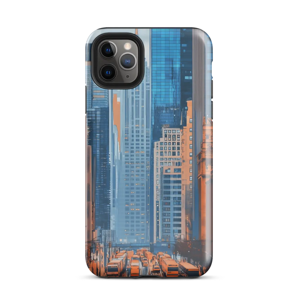 Urban Symphony in Blue and Orange | Phone Case |  11 Pro Max | Tough Case | Glossy