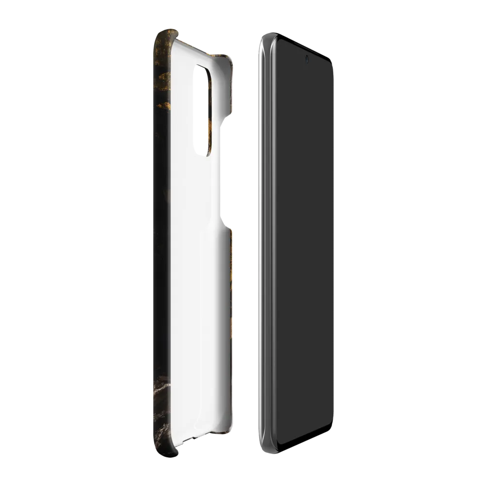 Golden Elegance: A Modern Profile Portrait