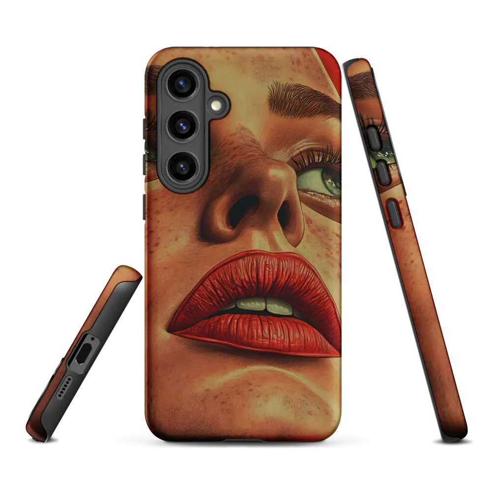 Red Intensity: A Portrait of Elegance