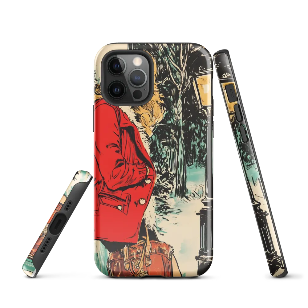 Winter Glamour in Red | Phone Case |  12 Pro | Tough Case | Glossy